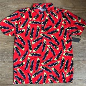 Bad Birdie feather golf polo (NWT) size L